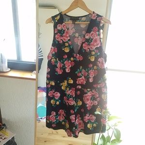 F21 Plus Size Wrap-Style Floral Romper